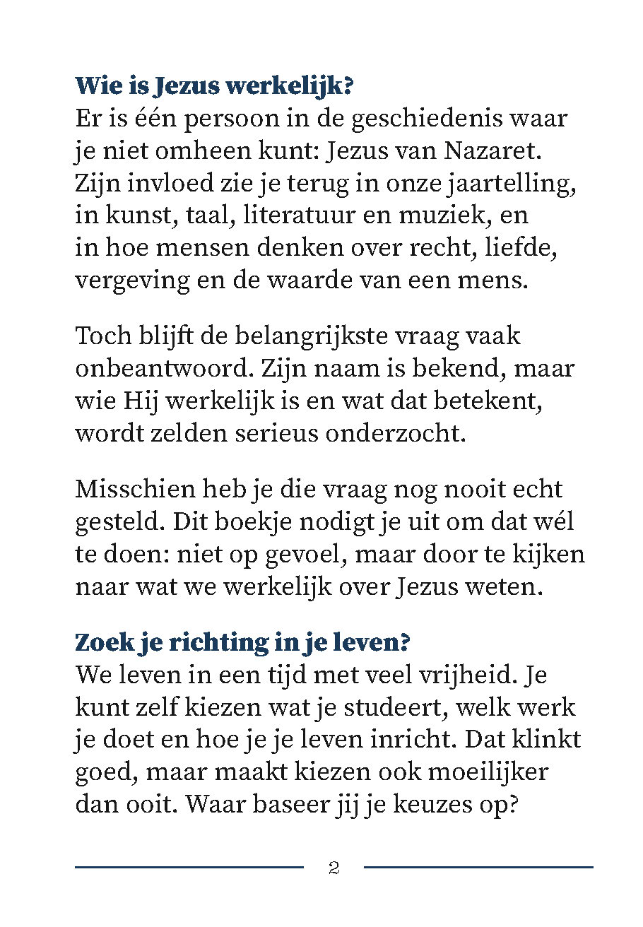 Miniboekje "Wat als Jezus echt is?" (10 stuks Nederlands) - Afbeelding 3