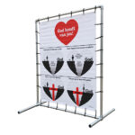 Evangeliebanner XL (Nederlands/Engels, 250 cm x  200 cm)