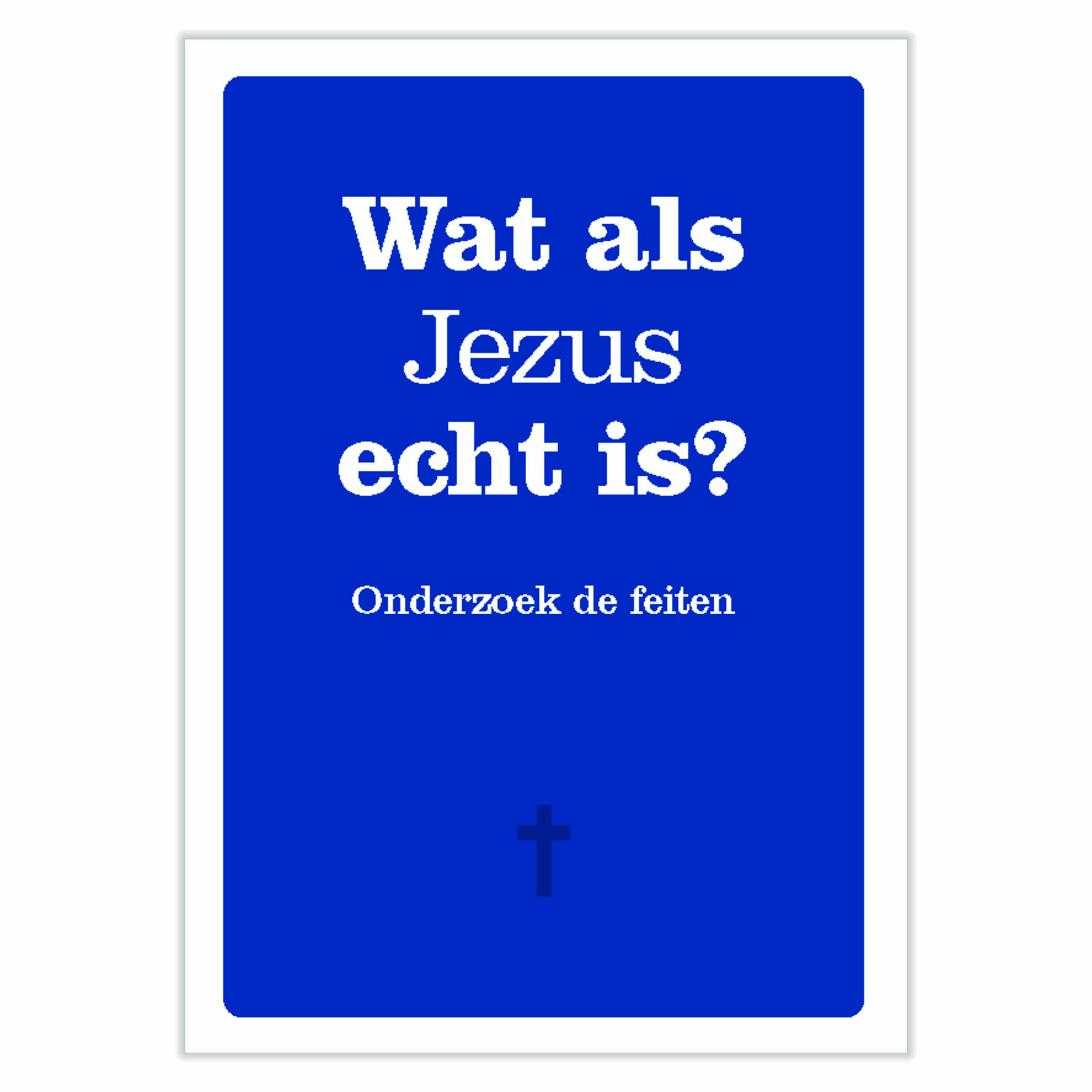 Miniboekje "Wat als Jezus echt is?" (10 stuks Nederlands)